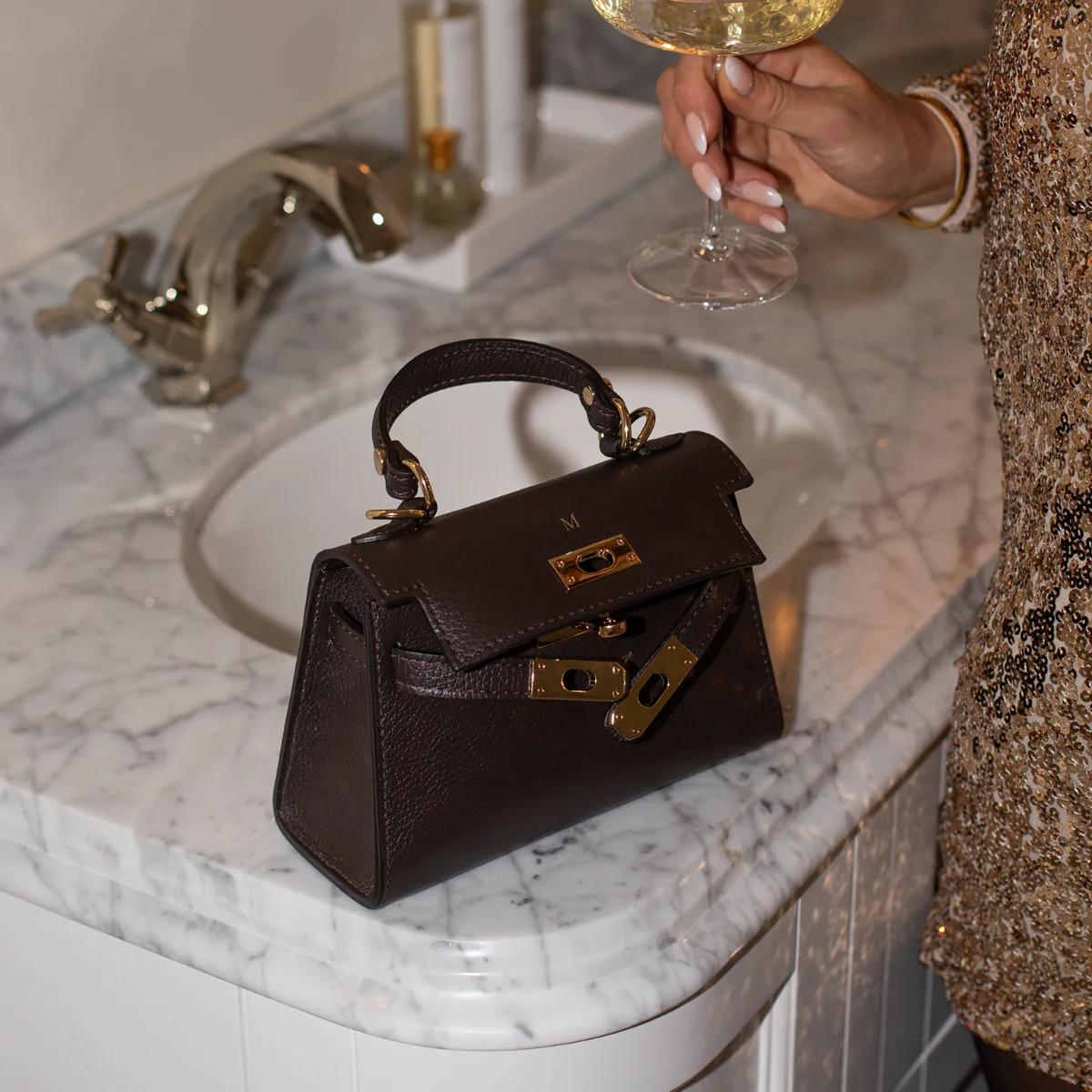 Mini Polly Top Handle Bag - Image 13