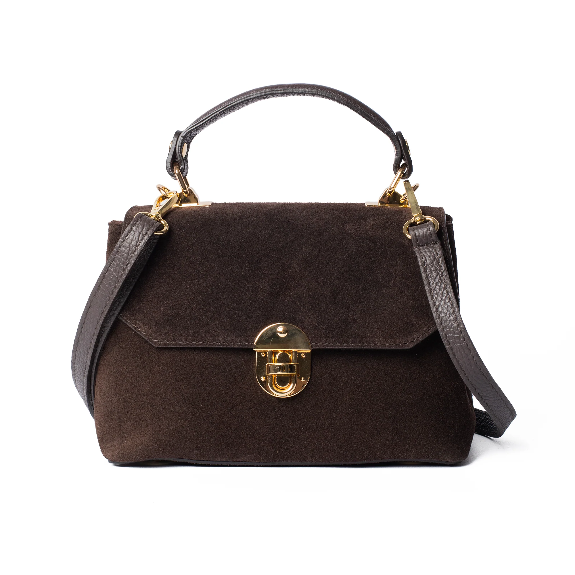 Suede Lucinda Top Handle - Image 13