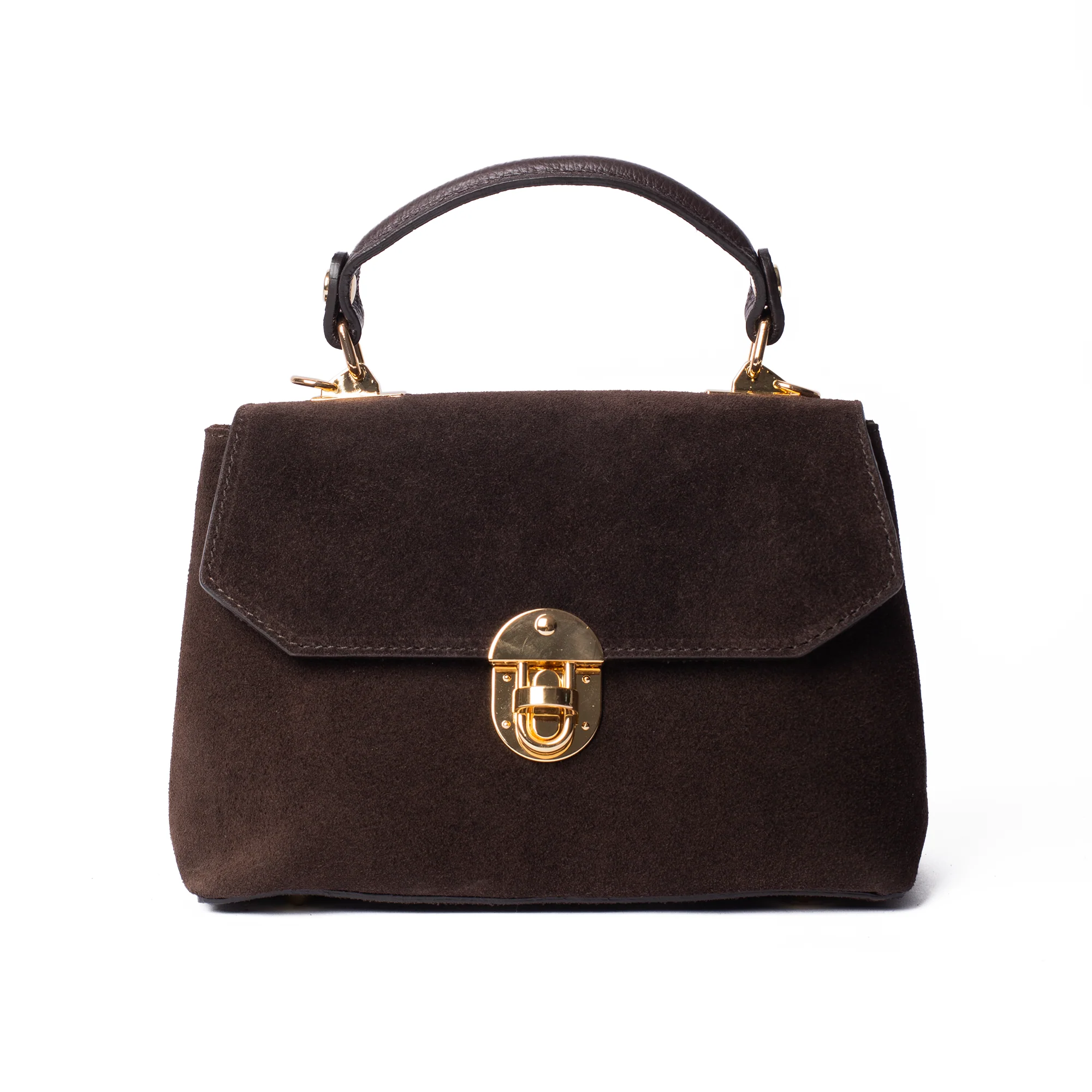Suede Lucinda Top Handle - Image 14