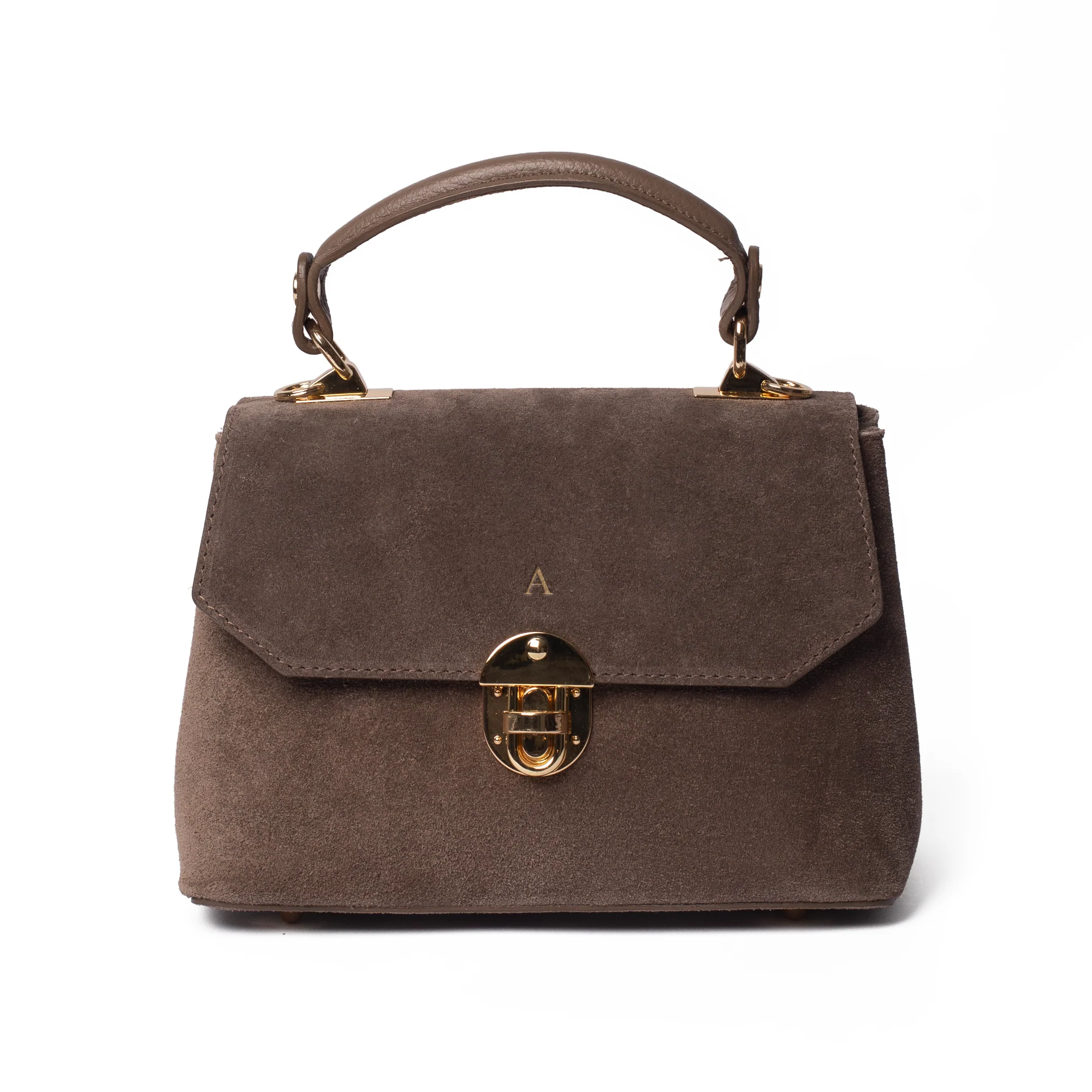 Suede Lucinda Top Handle - Image 20