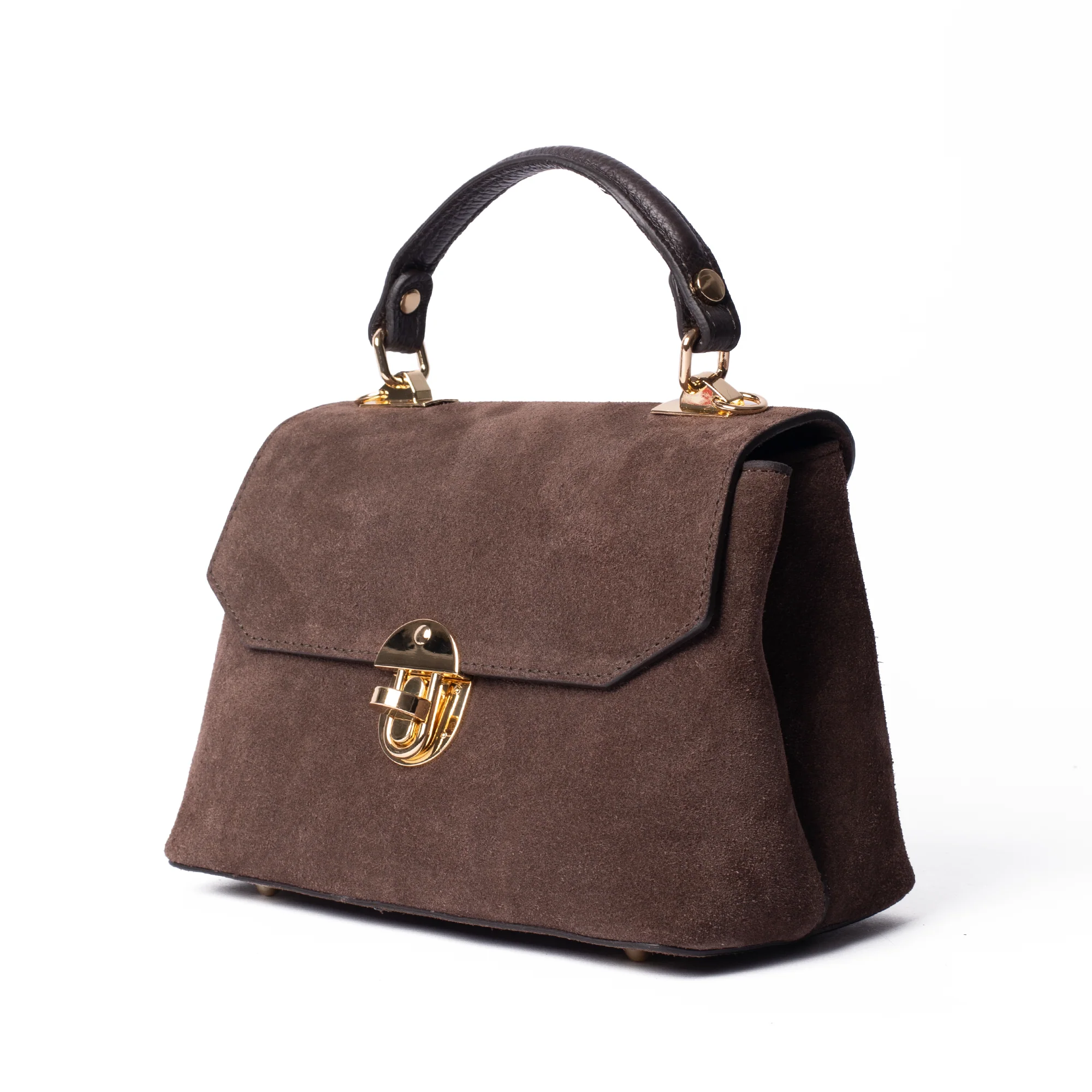 Suede Lucinda Top Handle - Image 6