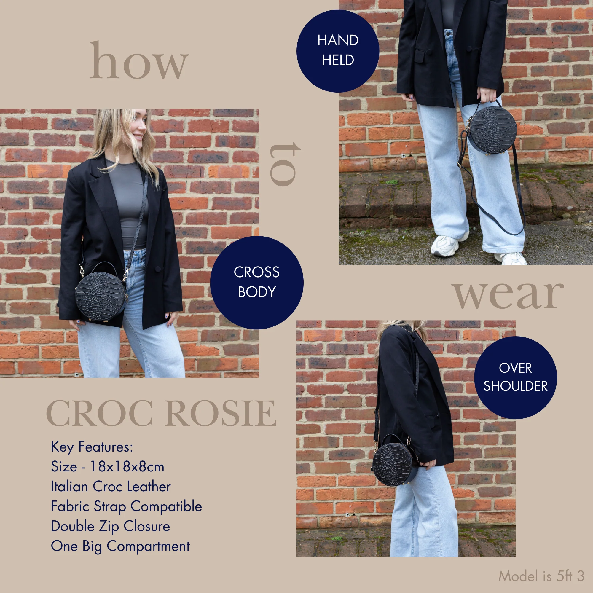 The Rosie Circle Croc Bag - Image 10